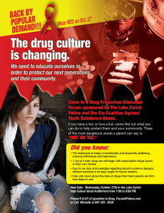 Come to a Drug Prevention Education