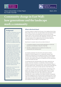 Community change in East Wall: how generations and the landscape