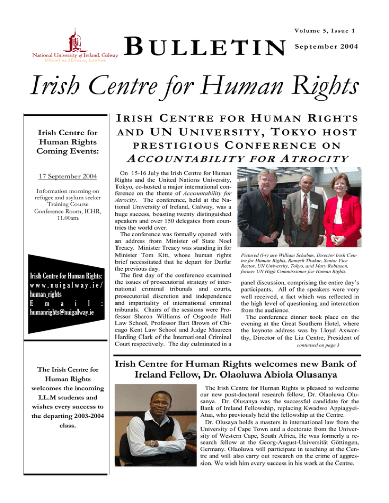 B Irish Centre For Human Rights