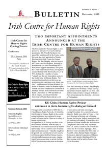 B  Irish Centre for Human Rights