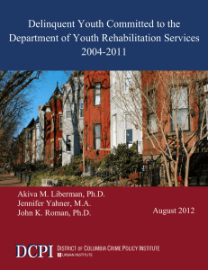 Delinquent Youth Committed to the Department of Youth Rehabilitation Services 2004-2011