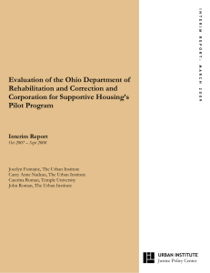 Evaluation of the Ohio Department of Rehabilitation and Correction and