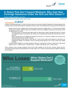 In-Brief In States That Don’t Expand Medicaid, Who Gets New