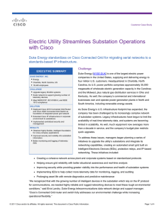 Electric Utility Streamlines Substation Operations with Cisco