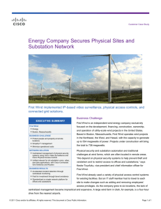 Energy Company Secures Physical Sites and Substation Network