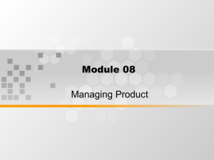 Module 08 Managing Product