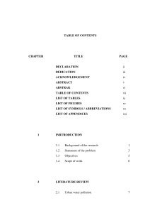 ii TABLE OF CONTENTS CHAPTER