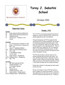 Torey J. Sabatini School October 2011 Important Dates