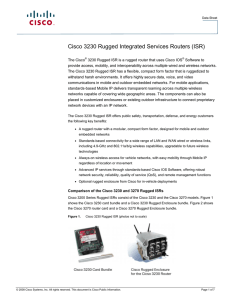 Cisco 3230 Rugged Integrated Services Routers (ISR)