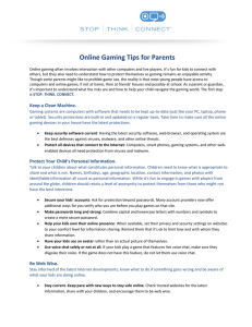 Online Gaming Tips for Parents 
