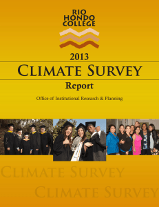 Climate Survey 2013 Report Office of Institutional Research &amp; Planning