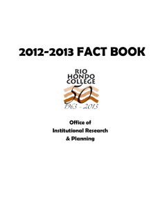 2012-2013 FACT BOOK Office of Institutional Research