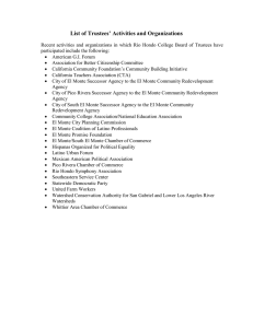 List of Trustees’ Activities and Organizations