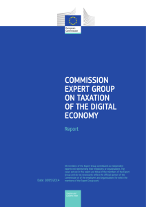 COMMISSION EXPERT GROUP ON TAXATION OF THE DIGITAL