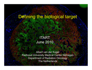Defining the biological target ITART June 2010