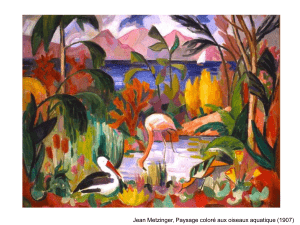 Jean Metzinger, Paysage coloré aux oiseaux aquatique (1907) Corporations: Chapter 7 Slide 1
