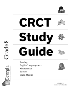 CRCT Study Guide ade 8