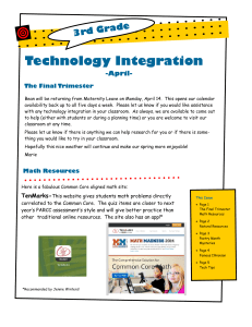 Technology Integration de 3rd Gra -April-