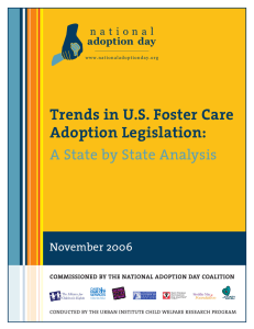 Trends in U.S. Foster Care Adoption Legislation: A State by State Analysis