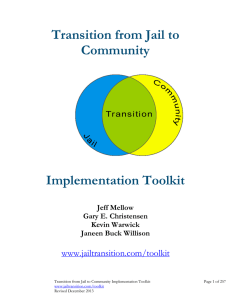 Transition from Jail to Community Implementation Toolkit