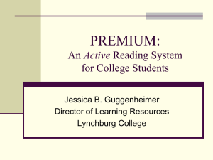 PREMIUM: An Reading System for College Students