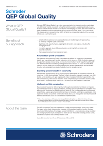 QEP Global Quality Schroder What is QEP