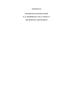 APPENDIX 10.3  DESCRIPTIONS OF BURIALS FROM W. K. MOOREHEAD’S  EXCAVATIONS AT