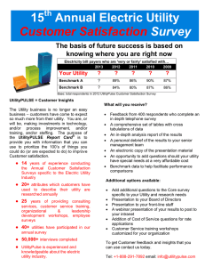 15 Annual Electric Utility Customer Satisfaction Survey