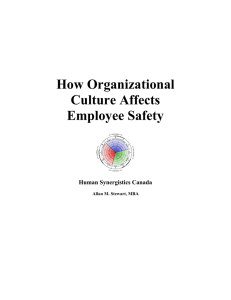 How Organizational Culture Affects Employee Safety