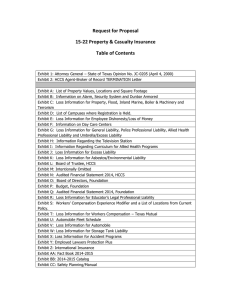 Request for Proposal 15-22 Property &amp; Casualty Insurance Table of Contents