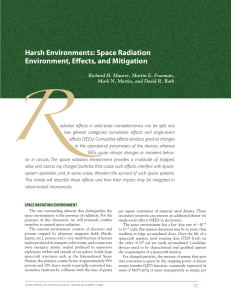 R Harsh Environments: Space Radiation Environment, Effects, and Mitigation