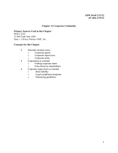 ADW Draft 2/13/12 AP edits 2/19/12 Chapter 12 Corporate Criminality