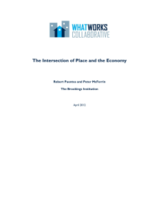 The Intersection of Place and the Economy  The Brookings Institution