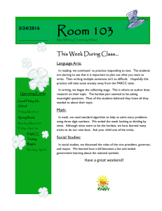 Room 103 This Week During Class... 3/4/2013 3/24/2016