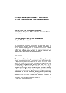 Ontologies and Shape Grammars: Communication between Knowledge-Based and Generative Systems