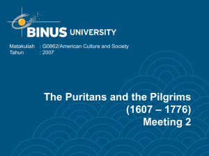 The Puritans and the Pilgrims – 1776) (1607 Meeting 2
