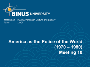 America as the Police of the World – 1980) (1970 Meeting 10