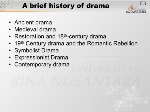 A brief history of drama