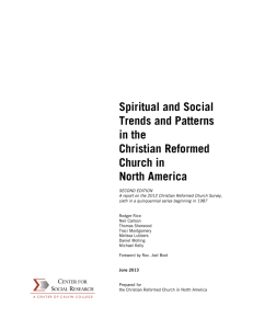 Spiritual and Social Trends and Patterns in the