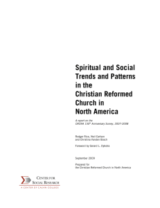 Spiritual and Social Trends and Patterns in the