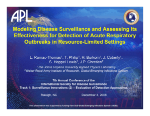 Modeling Disease Surveillance and Assessing Its