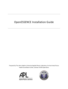 OpenESSENCE Installation Guide