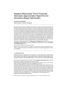 Adaptive Multivariate Three-Timescale Stochastic Approximation Algorithms for Simulation Based Optimization