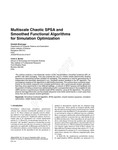 Multiscale Chaotic SPSA and Smoothed Functional Algorithms for Simulation Optimization