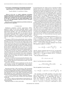 Convergence of Simultaneous Perturbation Stochastic Approximation for Nondifferentiable Optimization