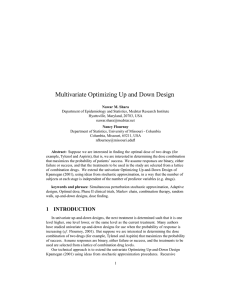Multivariate Optimizing Up and Down Design