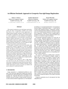 An Efficient Stochastic Approach to Groupwise Non-rigid Image Registration