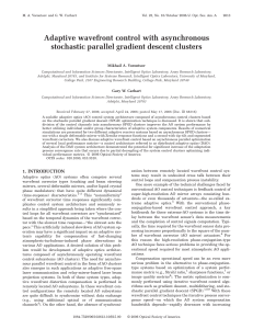 Adaptive wavefront control with asynchronous stochastic parallel gradient descent clusters