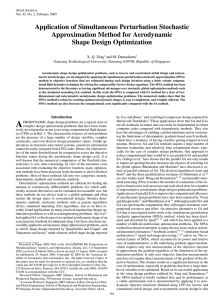 Application of Simultaneous Perturbation Stochastic Approximation Method for Aerodynamic Shape Design Optimization