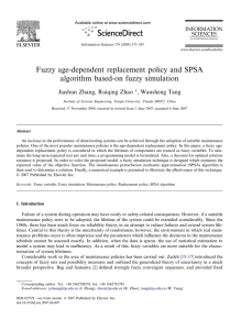 Fuzzy age-dependent replacement policy and SPSA algorithm based-on fuzzy simulation